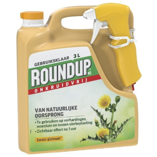 Roundup Onkruidverdelger | Roundup | 30 m² (Natuurlijk, Gebruiksklaar, 3 liter) 7202010505 K170115642 - 