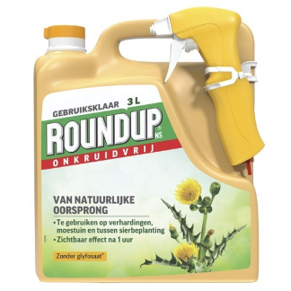 Roundup Onkruidverdelger | Roundup | 30 m² (Natuurlijk, Gebruiksklaar, 3 liter) 7202010505 K170115642 - 