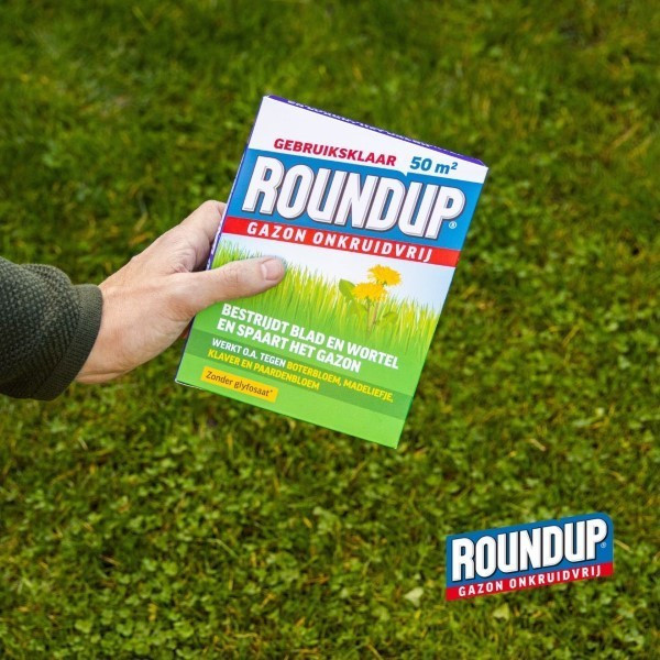 Roundup Paardenbloemen bestrijden gazon | Roundup | 50 m² (Natuurlijk, Gebruiksklaar, Meststof, 1 kg) 7202110067 G170115640 - 4