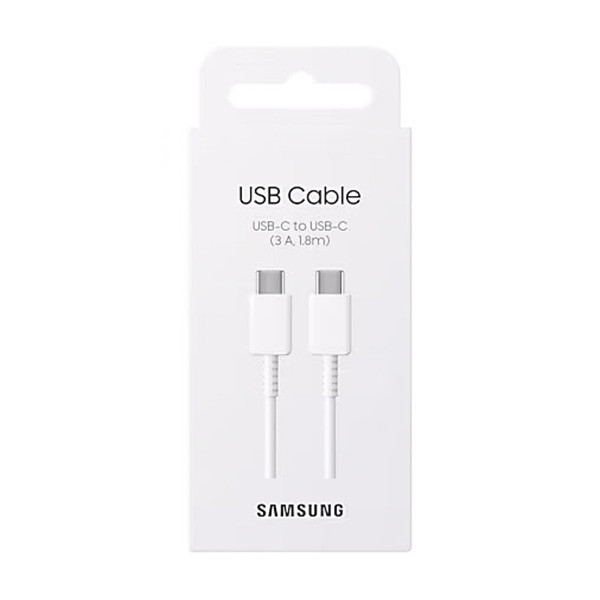 Samsung Motorola oplaadkabel | USB C ↔ USB C | Samsung | 1.8 meter (USB 2.0, 60W, 480 Mbps, Wit)  D010221116 - 2