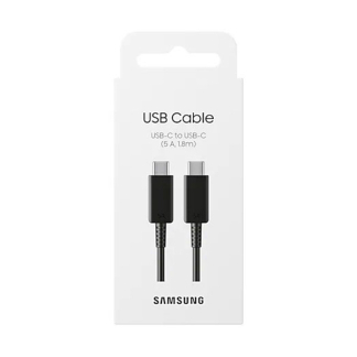 Samsung USB C naar USB C  kabel | Samsung | 1.8 meter | USB 2.0 (100W, 480 Mbps, Wit) EP-D510JWEGEU K010221120 - 2