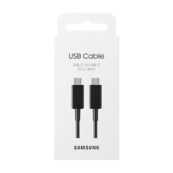 Samsung USB C naar USB C kabel | Samsung | 1.8 meter | USB 2.0 (100W, 480 Mbps, Zwart) EP-DX510JBEGEU K010221115 - 2