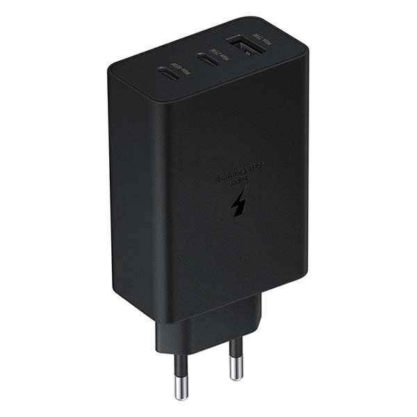 Samsung USB C snellader | Samsung | 3 poorten (2x USB C, 1x USB A, 65 W, Power Delivery, Zwart) EP-T6530NBEGEU K010221056 - 1