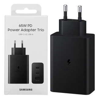 Samsung USB C snellader | Samsung | 3 poorten (2x USB C, 1x USB A, 65 W, Power Delivery, Zwart) EP-T6530NBEGEU K010221056 - 5
