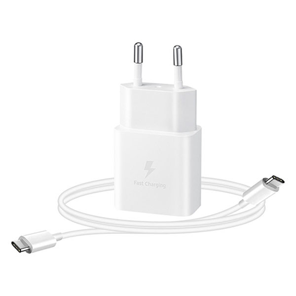Samsung USB C snellader | Samsung (1x USB C, 15W, Inclusief USB C kabel, Wit) EP-T1510XWEGEU K010221100 - 1