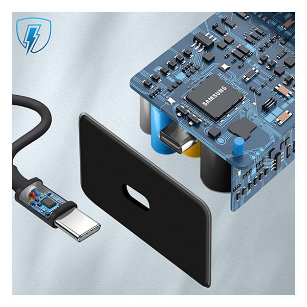 Samsung USB C snellader | Samsung (1x USB C, 15W, Inclusief USB C kabel, Zwart) EP-T1510XBEGEU K010221101 - 4