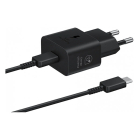 USB C snellader | Samsung (1x USB C, 25W, Inclusief USB C kabel, GaN, Zwart)