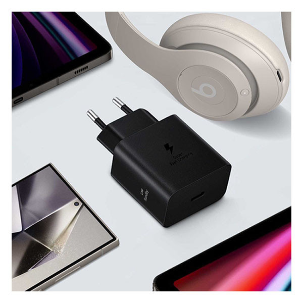 Samsung USB C snellader | Samsung (1x USB C, 45W, Inclusief USB C kabel, Zwart) EP-T4511XBEGEU K010221093 - 2