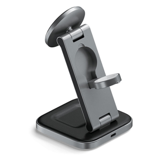 Satechi Opvouwbare draadloze oplader | Satechi (3-in-1, Magnetisch, Opvouwbaar, 15W, Qi2) ST-Q31FM-EA K010221075 - 2