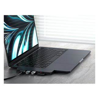 Satechi USB C hub | Satechi | 7-poorts (2x Thunderbolt naar 2x USB C, 1x HDMI, 2x USB A, 1x microSD en 1x SD, Midnight Black) ST-HUCPHSD K010221078 - 4