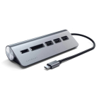 USB C hub | Satechi (USB C naar 3x USB A en 2x kaartlezer, 5Gbps)