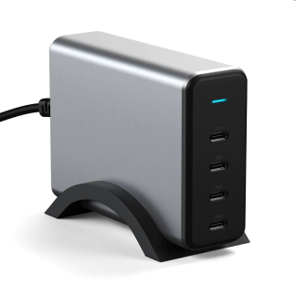 Satechi USB C oplader | 4 poorten (USB C, 165W, Power Delivery) ST-UC165GM-EU K180107292 - 