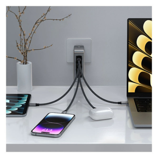 Satechi USB C snellader | Satechi | 4 poorten (2x USB C, 2x USB A, 145W, GaN) ST-W145GTM K010221073 - 4