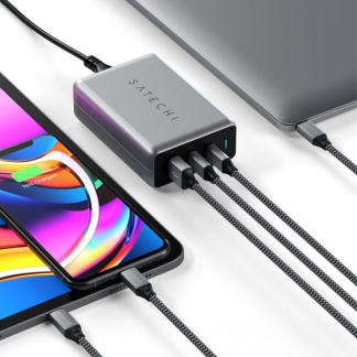 Satechi USB multipoort oplader | 3 poorten (USB A, USB C, 100W, GaN, Power Delivery) ST-TC100GM-EU K180107290 - 2