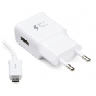 Snellader | Samsung | 1 poort (USB A, Adaptive Fast Charging, 15W, Micro USB kabel, Wit)