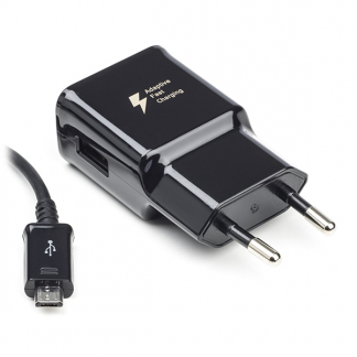 Scanpart Snellader | Samsung | 1 poort (USB A, Adaptive Fast Charging, 15W, Micro USB kabel, Zwart) 3994230181 K120300035 - 