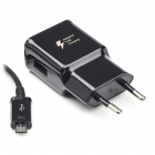 Scanpart Snellader | Samsung | 1 poort (USB A, Adaptive Fast Charging, 15W, Micro USB kabel, Zwart) 3994230181 K120300035