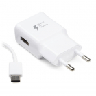 Snellader | Samsung | 1 poort (USB A, Adaptive Fast Charging, 15W, USB C kabel, Wit)