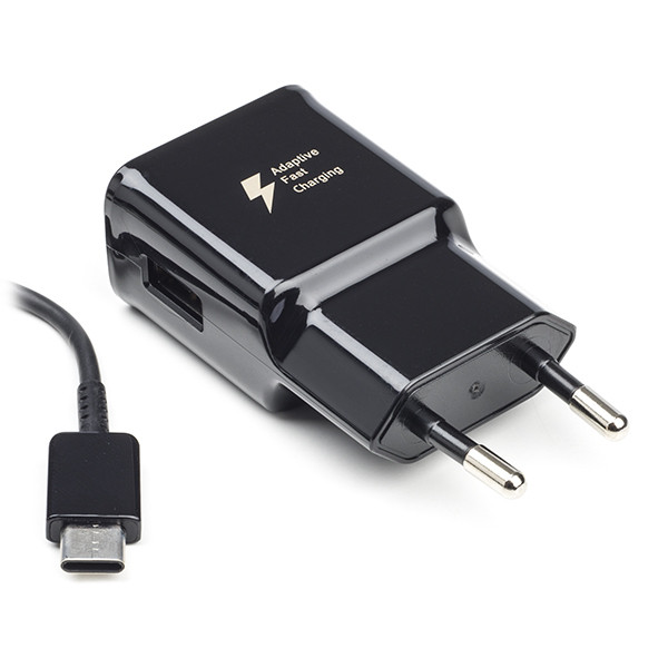 sterk in de rij gaan staan Kan worden berekend Snellader | Samsung | 1 poort (USB A, Adaptive Fast Charging, 15W, USB C  kabel, Zwart) Scanpart Kabelshop.nl