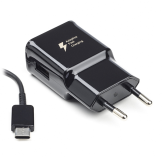 Scanpart Snellader | Samsung | 1 poort (USB A, Adaptive Fast Charging, 15W, USB C kabel, Zwart) 3994230183 K120300037 - 1