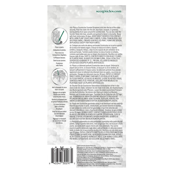 Scentsicles Kerstboom geurstokjes | Scentsicles | 6 stuks (Scenter Stakes, Groen) 31SSTGR K151100195 - 5