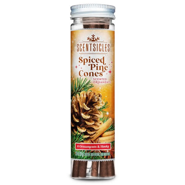 Scentsicles Kerstboom geurstokjes | Scentsicles | 6 stuks (Spiced Pine Cones) 31SBSPC K151100067 - 1