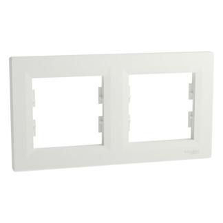 Schneider Electric Afdekraam | Schneider Electric | Asfora (2-voudig, Horizontaal, Wit) 01.038.22 K180107692