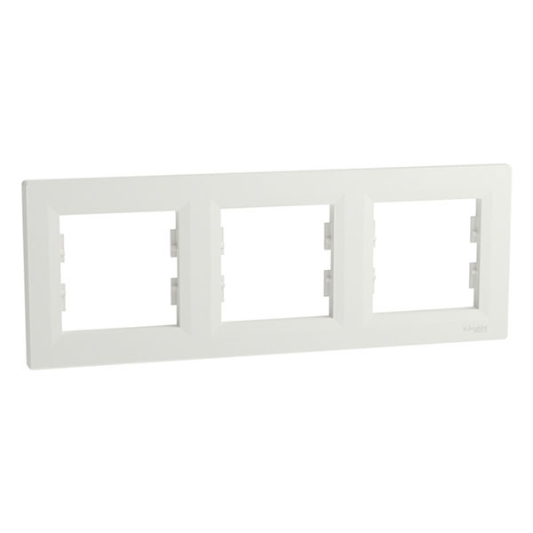 Schneider Electric Afdekraam | Schneider Electric | Asfora (3-voudig, Horizontaal, Wit) 01.038.24 K180107693 - 1