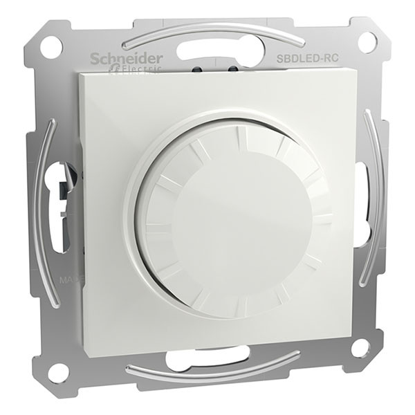 Schneider Electric Led dimmer | Schneider Electric | Asfora (Inbouw, Max. 370W, Met centraalplaat, Wit) 01.038.85 K180107698 - 1