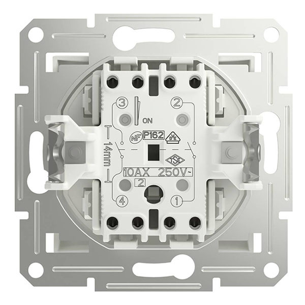 Schneider Electric Schakelaar | Schneider Electric | Asfora (Inbouw, 2-polig, Wit) 01.038.04 K180107695 - 3