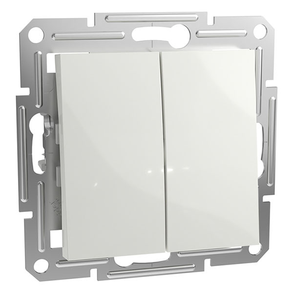 Schneider Electric Serieschakelaar | Schneider Electric | Asfora (Inbouw, Wit) 01.038.02 K180107694 - 1