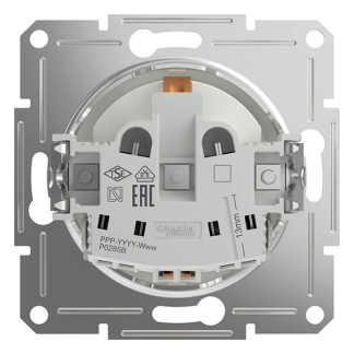 Schneider Electric Stopcontact | Schneider Electric | Asfora (Inbouw, Randaarde, Aanraakbeveiliging, Wit) 01.038.42 K180107696 - 3