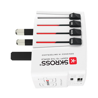 Skross Reisoplader | Skross | World AC45PD | Type B, C, F, G, I, J en N | 2 poorten | 45W (Uitschuifbaar, 1x USB A, 1x USB C) 75254 K050801108 - 3