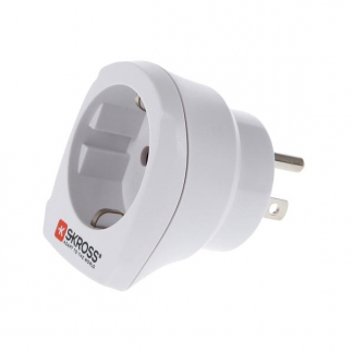 Skross Reisstekker | Type F naar B (Geaard) SKR1500203 B050801056 - 1