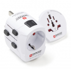 Skross Universele reisstekker | Type A, B, C, E, F, G, I, J, L en N naar type B, E, F, G en I (Geaard, Instelbaar, 2x USB) 72252 K050801070 Skross Universele reisstekker | Type A, B, C, E, F, G, I, J, L en N naar type B, E, F, G en I (Geaard, Instelbaar, 2x USB) 72252 K050801070