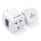 Skross Universele reisstekker | Type A, C, G en I naar type A, C, G en I (Ongeaard, Instelbaar, 2x USB) 44722 K050801069 Skross Universele reisstekker | Type A, C, G en I naar type A, C, G en I (Ongeaard, Instelbaar, 2x USB) 44722 K050801069