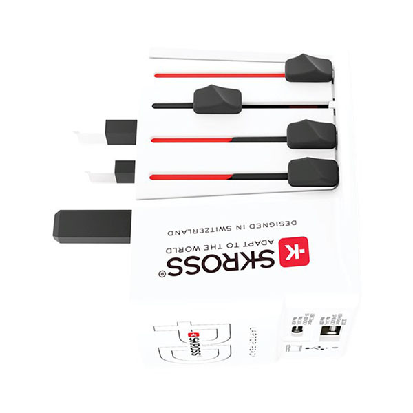 Skross Universele reisstekker met USB | Skross | AC45PD | Wereld naar Wereld (Uitschuifbaar, 1x USB A, 1x USB C) 74798 K050801111 - 2