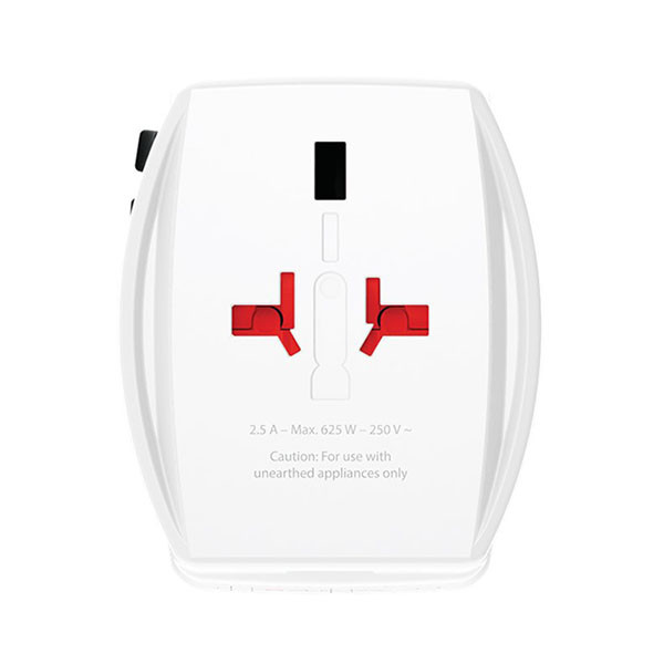 Skross Universele reisstekker met USB | Skross | AC45PD | Wereld naar Wereld (Uitschuifbaar, 1x USB A, 1x USB C) 74798 K050801111 - 3