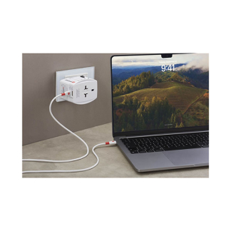 Skross Universele reisstekker met USB | Skross | AC45PD | Wereld naar Wereld (Uitschuifbaar, 1x USB A, 1x USB C) 74798 K050801111 - 4