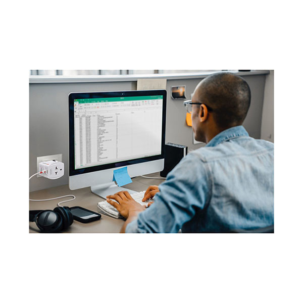 Skross Universele reisstekker met USB | Skross | AC45PD | Wereld naar Wereld (Uitschuifbaar, 1x USB A, 1x USB C) 74798 K050801111 - 5