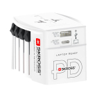 Skross Universele reisstekker met USB | Skross | AC65PD | Wereld naar Wereld (Uitschuifbaar, 1x USB A, 1x USB C) 74799 K050801112 - 1