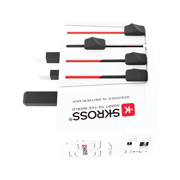 Skross Universele reisstekker met USB | Skross | AC65PD | Wereld naar Wereld (Uitschuifbaar, 1x USB A, 1x USB C) 74799 K050801112 - 3