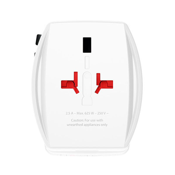 Skross Universele reisstekker met USB | Skross | AC65PD | Wereld naar Wereld (Uitschuifbaar, 1x USB A, 1x USB C) 74799 K050801112 - 4
