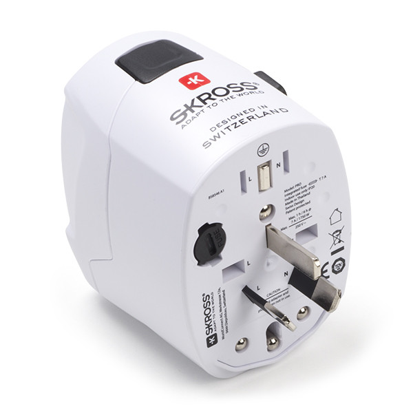 Skross Universele reisstekker met USB | Skross | Type B, C, F, G, I, J, L en N naar type B, F, G, I, J, L en N (Uitschuifbaar, 1x USB A) 1.302539 1302539 K050801076 - 4