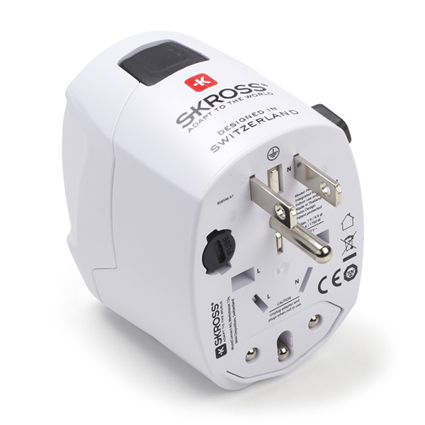 Skross Universele reisstekker met USB | Skross | Type B, C, F, G, I, J, L en N naar type B, F, G, I, J, L en N (Uitschuifbaar, 1x USB A) 1.302539 1302539 K050801076 - 6