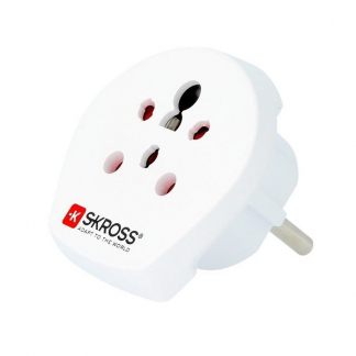 Skross Wereldstekker | Europa (Geaard, Type F → D, H & K, Hybride) 39770 K050801059