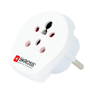 Skross Wereldstekker | Skross | Europa (Geaard, Type F → D, H & K, Hybride) 39770 K050801059