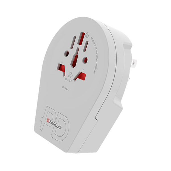Skross Wereldstekker met USB | Skross | C20PD | Wereld naar Type B (Geaard, 1x USB C) 64716 K050801115 - 1