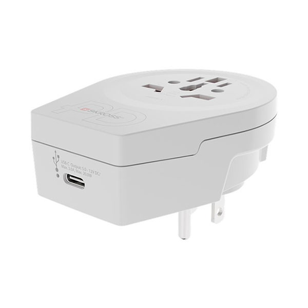 Skross Wereldstekker met USB | Skross | C20PD | Wereld naar Type B (Geaard, 1x USB C) 64716 K050801115 - 2
