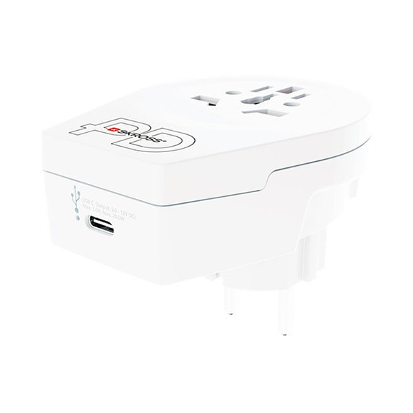 Skross Wereldstekker met USB | Skross | C20PD | Wereld naar Type F (Geaard, 1x USB C) 64714 K050801113 - 2